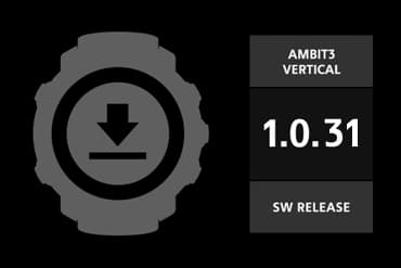 Suunto Ambit3垂直软件更新,2016年7月20日